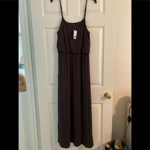 Grey Summer Boho Maxi Dress, NWT